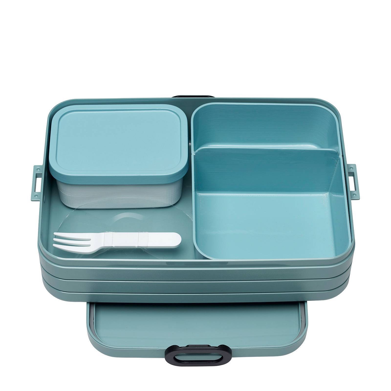 MEPAL BENTO LUNCHBOX TAKE A BREAK LARGE - NORDIC GREEN (25,5 X 17 X 6,5 CM, INHOUD 1500 ML)