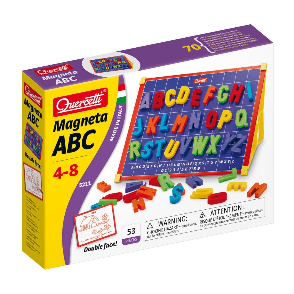 QUERCETTI ABC MAGNEETBORD (VERPAKKING 32 X 24 X 6 CM)