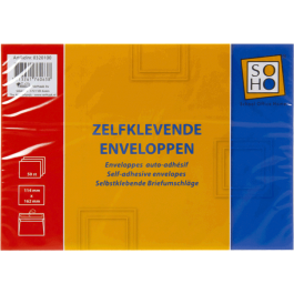SOHO ENVELOPPEN C6 ZELFKLEVEND 50 STUKS (320100)