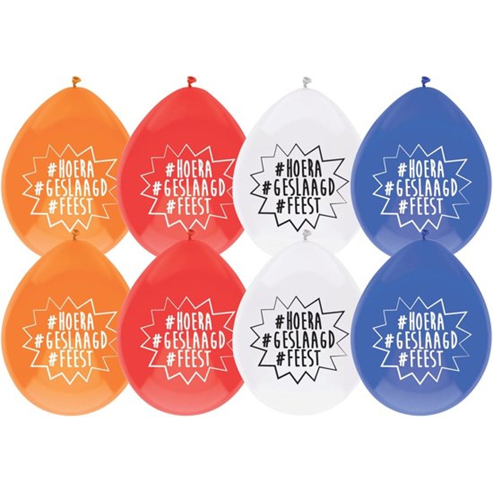 ZAK 8 BALLONNEN GESLAAGD 5 STUKS ()