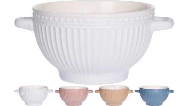 SOEPKOM AARDEWERK 680 ML 4 ASSORTI ()