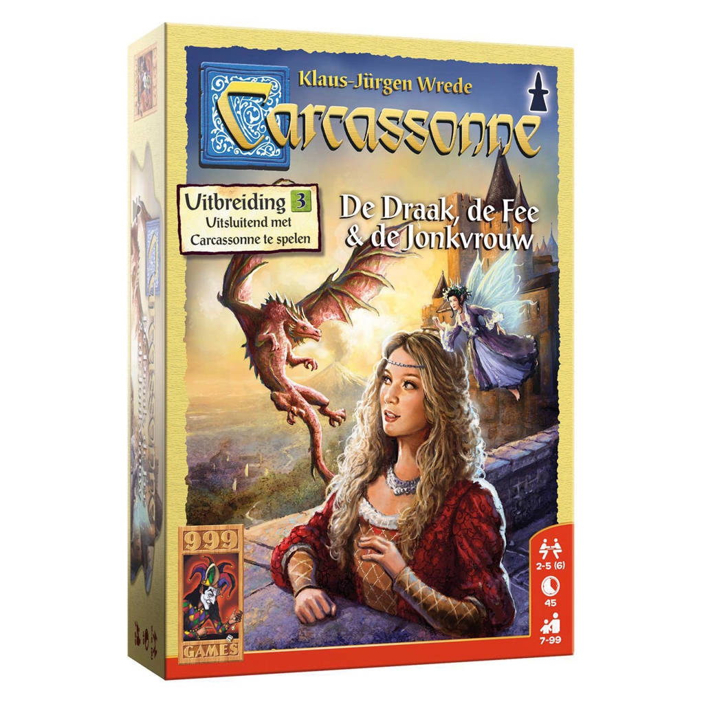 CARCASSONNE DE DRAAK FEE EN JONKVROUW (CARCASSONNE UITBREIDING 3)