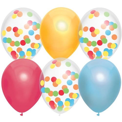 BALLONNEN MIX OVER THE RAINBOW 6 STUKS ()