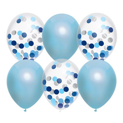 BALLONNEN MIX ROYAL BLUE 6ST. ()