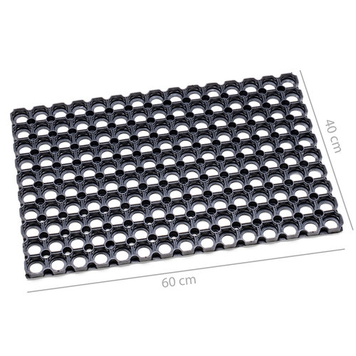 DEURMAT-RUBBER-RINGMAT 40X60CM ()