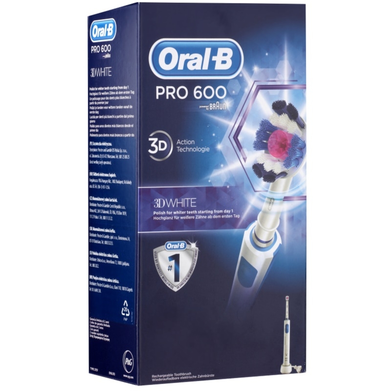 ORAL-B EL.TB.PRO600 3D WH. HB   1 ST ()