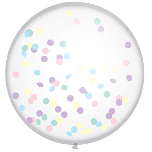 MEGA CONFETTIBALLON PERFECT PASTEL ()